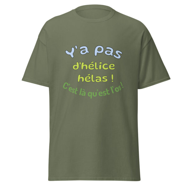 T-shirt "y'a pas d'hélice hélas, c'est là qu'est l'os" – Image 15