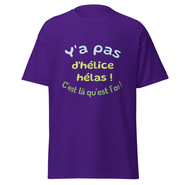 T-shirt "y'a pas d'hélice hélas, c'est là qu'est l'os" – Image 7
