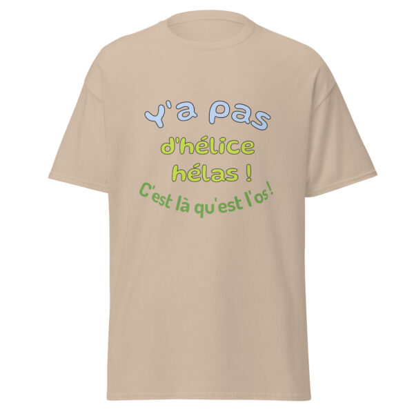 T-shirt "y'a pas d'hélice hélas, c'est là qu'est l'os" – Image 29