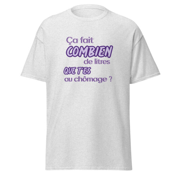 T-shirt "Ça fait combien de litres que t'es au chômage ?" – Image 29