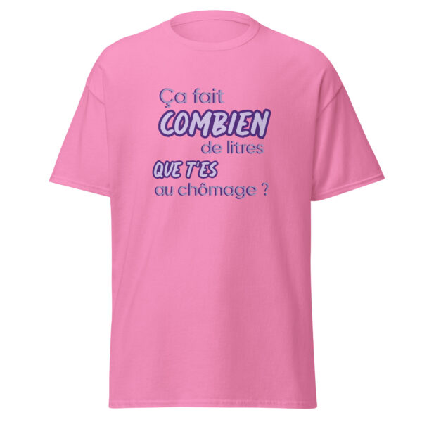 T-shirt "Ça fait combien de litres que t'es au chômage ?" – Image 20