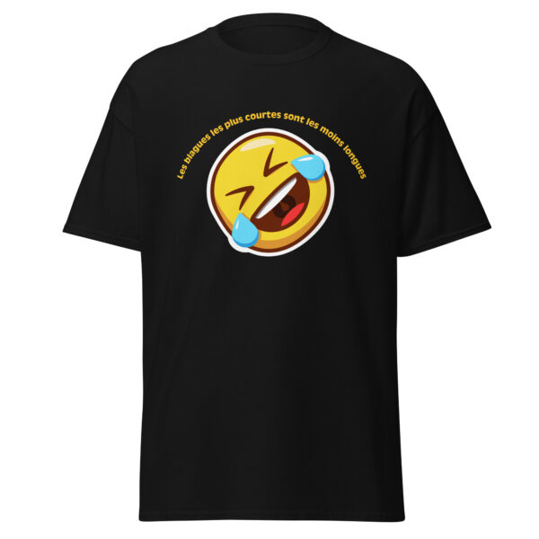 T-shirt "Les blagues les plus courtes sont les moins longues" – Image 4