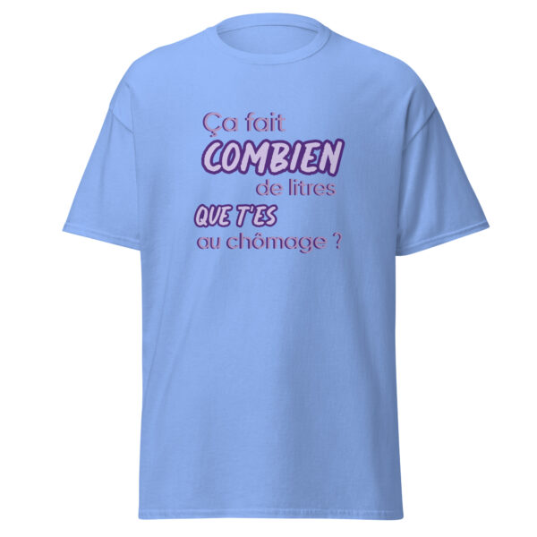 T-shirt "Ça fait combien de litres que t'es au chômage ?" – Image 22