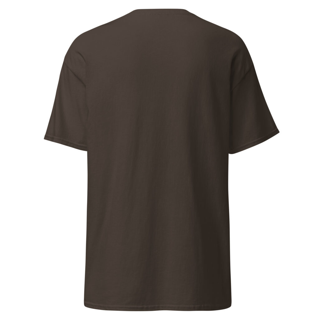 T-shirt "Dis moi Patrick à quoi ça sert ce truc là ?" — Chocolat Noir, dos