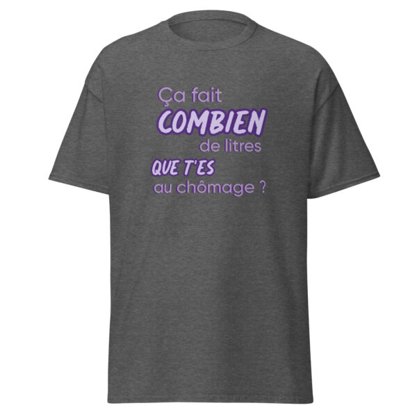 T-shirt "Ça fait combien de litres que t'es au chômage ?" – Image 14