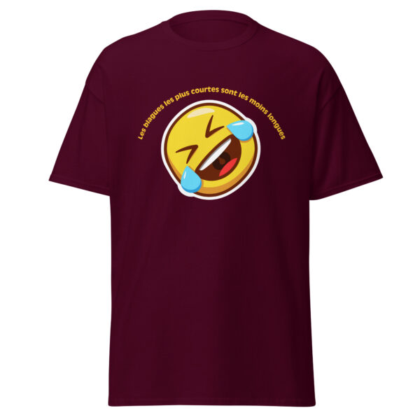 T-shirt "Les blagues les plus courtes sont les moins longues" – Image 2