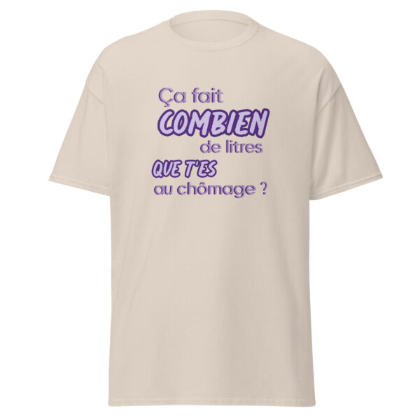 T-shirt "Ça fait combien de litres que t'es au chômage ?" – Image 26