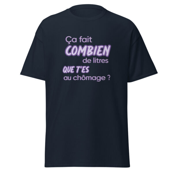 T-shirt "Ça fait combien de litres que t'es au chômage ?" – Image 6