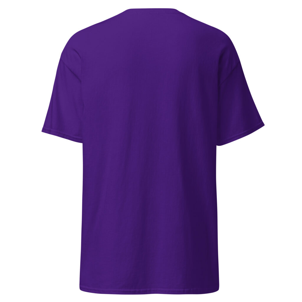 T-shirt "Dis moi Patrick à quoi ça sert ce truc là ?" — Violet, dos