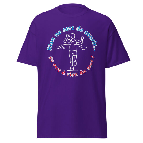 T-shirt "Rien ne sert de courir...ça sert à rien du tout !" – Image 7