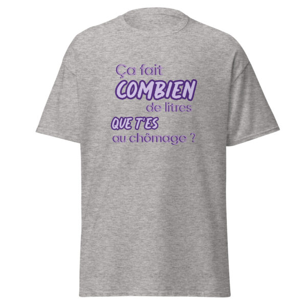 T-shirt "Ça fait combien de litres que t'es au chômage ?" – Image 24
