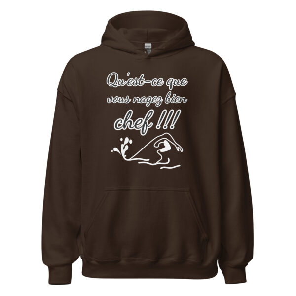Sweat à capuche "Qu'est-ce que vous nagez bien, chef !!!" – Image 7