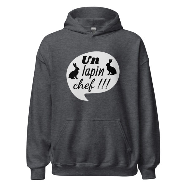 Sweat à capuche "Un lapin, chef !!!" – Image 12