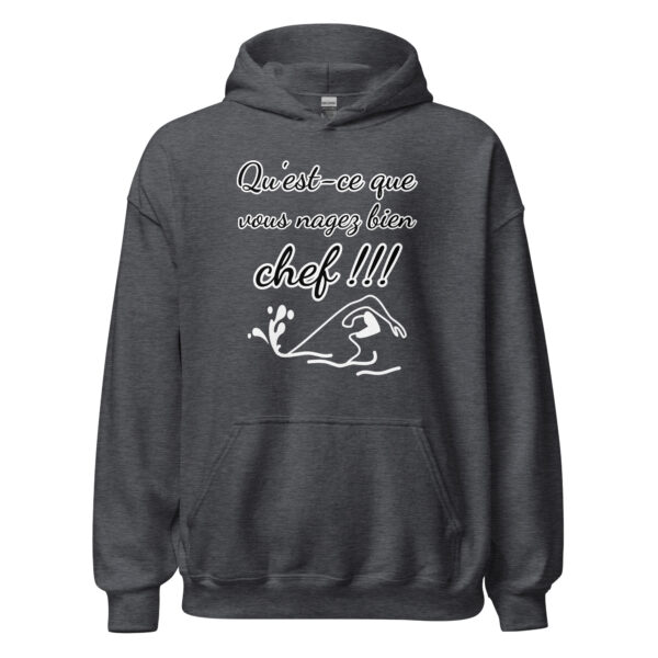Sweat à capuche "Qu'est-ce que vous nagez bien, chef !!!" – Image 11