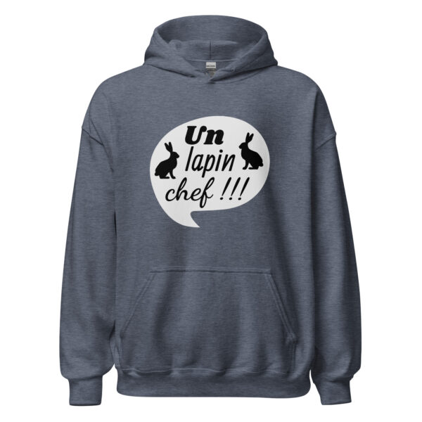 Sweat à capuche "Un lapin, chef !!!" – Image 17
