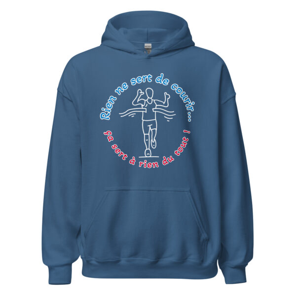 Sweat à capuche "rien ne sert de courir...ça sert à rien du tout !" – Image 15