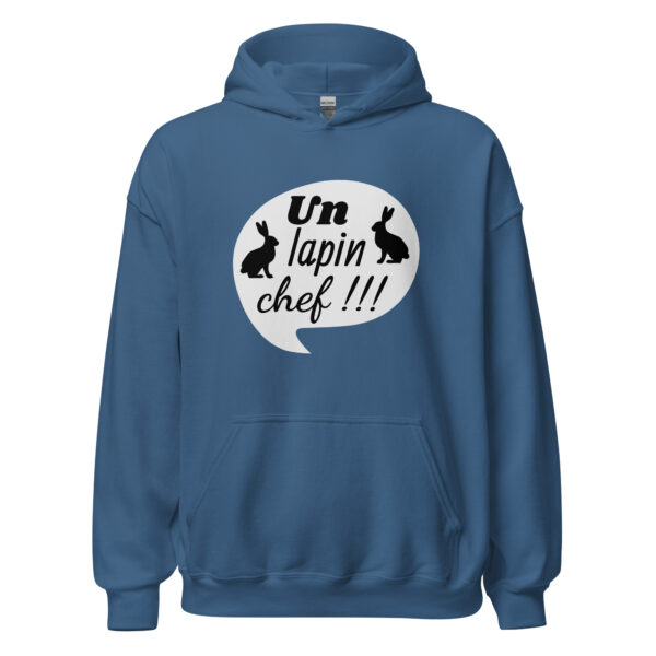 Sweat à capuche "Un lapin, chef !!!" – Image 15