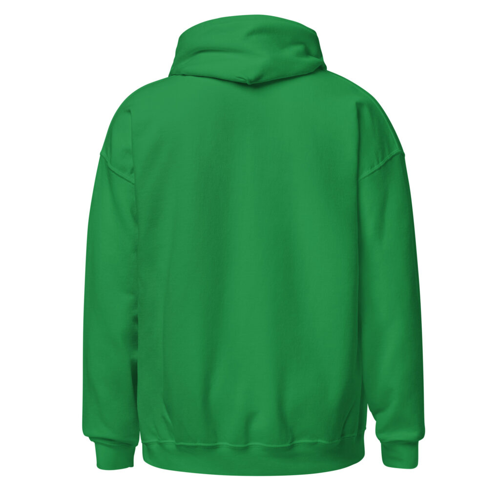 Sweat à capuche "on sait jamais sur un malentendu ça peut marcher" — Vert menthe, dos