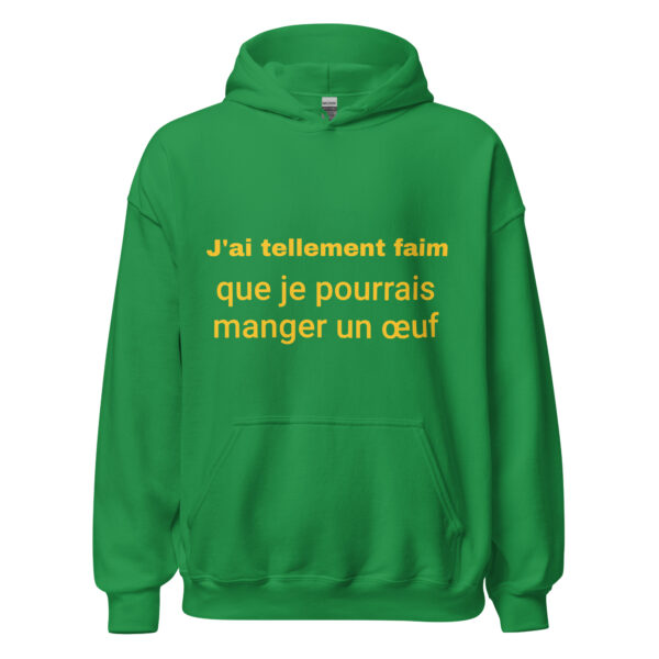 Sweat à capuche "J'ai tellement faim que je pourrais manger un œuf" – Image 20