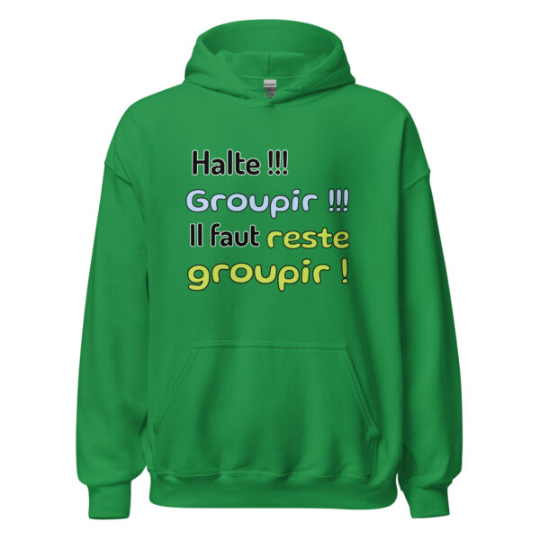 Sweat à capuche "Halte !!! Groupir !!! Il faut reste groupir !" – Image 19
