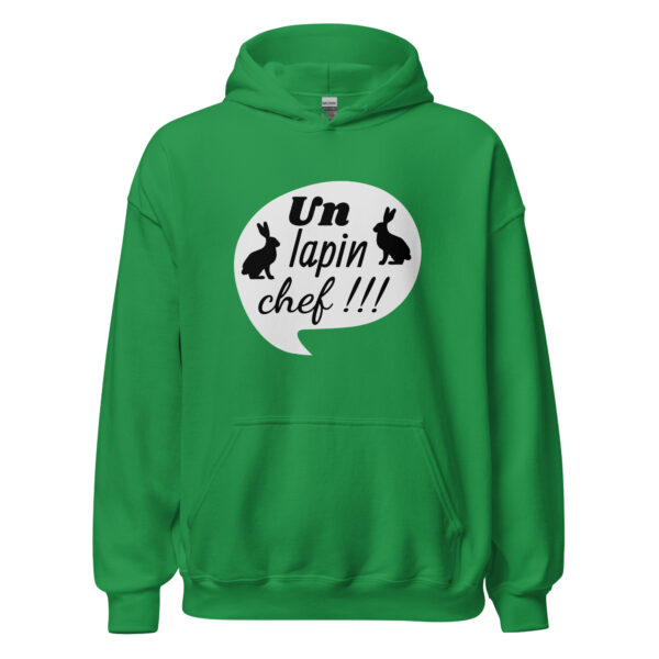 Sweat à capuche "Un lapin, chef !!!" – Image 19