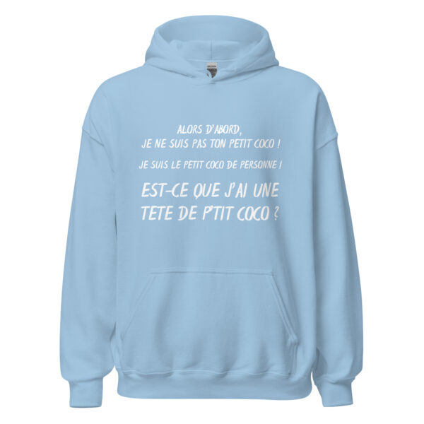 Sweat à capuche "alors d'abord je ne suis pas ton petit coco ! – Image 26
