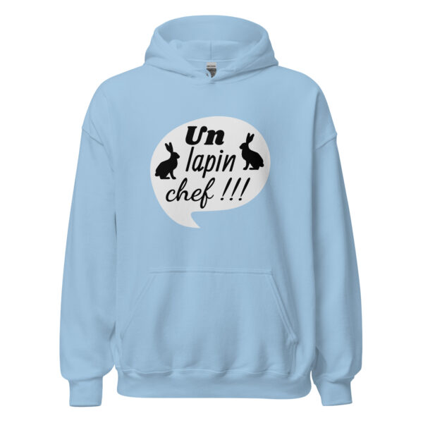 Sweat à capuche "Un lapin, chef !!!" – Image 25