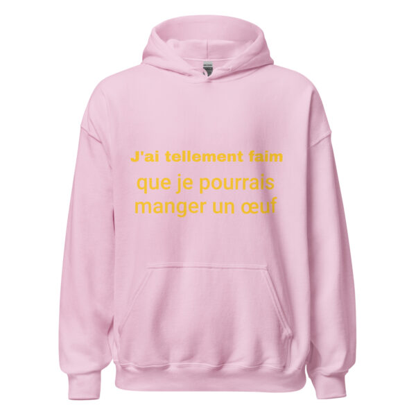 Sweat à capuche "J'ai tellement faim que je pourrais manger un œuf" – Image 30