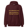 Sweat à capuche "J'ai tellement faim que je pourrais manger un œuf" – Image 6