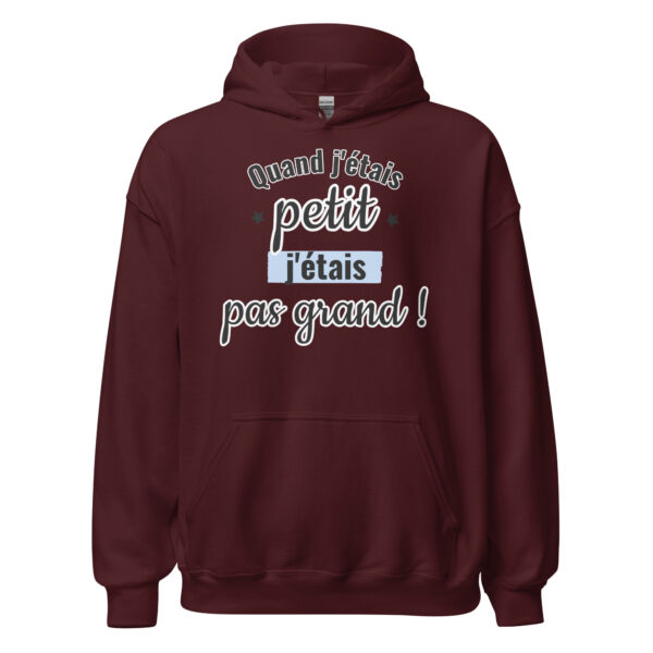 Sweat à capuche "Quand j'étais petit, j'étais pas grand." – Image 6