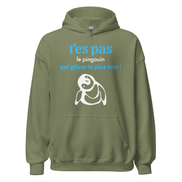 Sweat à capuche "T'es pas le pingouin qui glisse le plus loin !" – Image 21