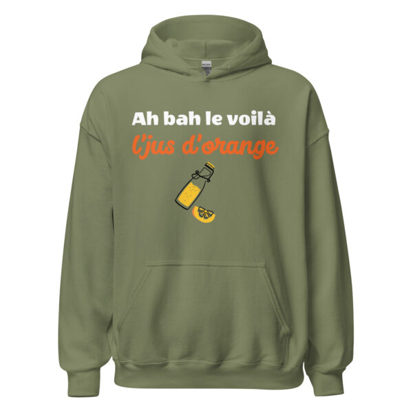 Sweat à capuche "Ah bah le voilà l'jus d'orange" – Image 21