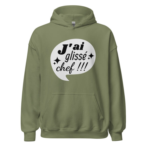 Sweat à capuche "J'ai glissé, chef !!!" – Image 21