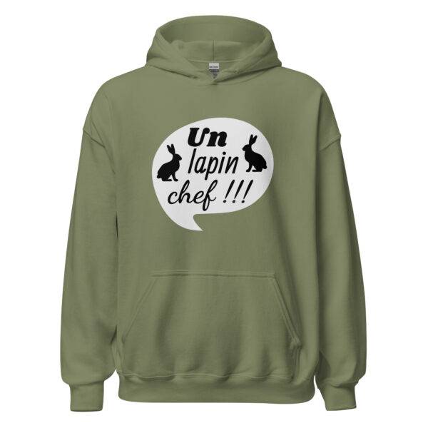 Sweat à capuche "Un lapin, chef !!!" – Image 21