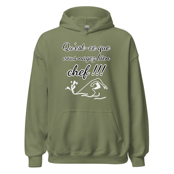 Sweat à capuche "Qu'est-ce que vous nagez bien, chef !!!" – Image 21