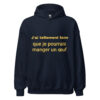 Sweat à capuche "J'ai tellement faim que je pourrais manger un œuf" – Image 4