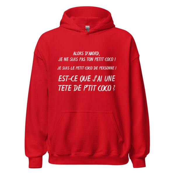 Sweat à capuche "alors d'abord je ne suis pas ton petit coco ! – Image 10