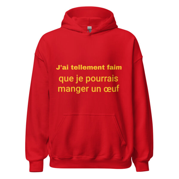 Sweat à capuche "J'ai tellement faim que je pourrais manger un œuf" – Image 10