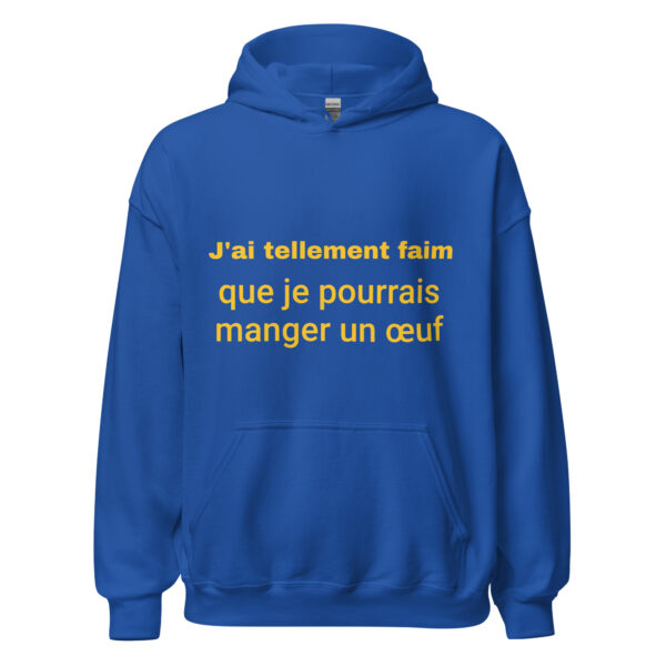 Sweat à capuche "J'ai tellement faim que je pourrais manger un œuf" – Image 14