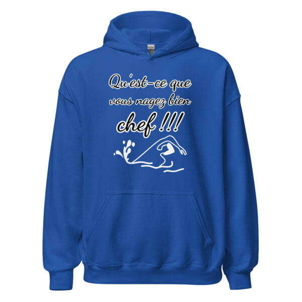 Sweat à capuche "Qu'est-ce que vous nagez bien, chef !!!" – Image 13