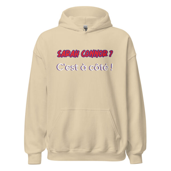 Sweat à capuche "sarah connor ? c'est à côté" – Image 27