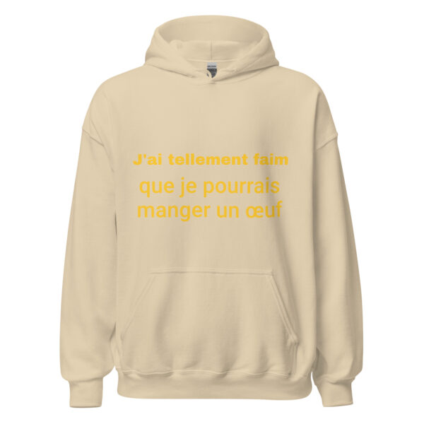 Sweat à capuche "J'ai tellement faim que je pourrais manger un œuf" – Image 28