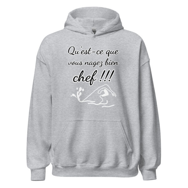 Sweat à capuche "Qu'est-ce que vous nagez bien, chef !!!" – Image 23
