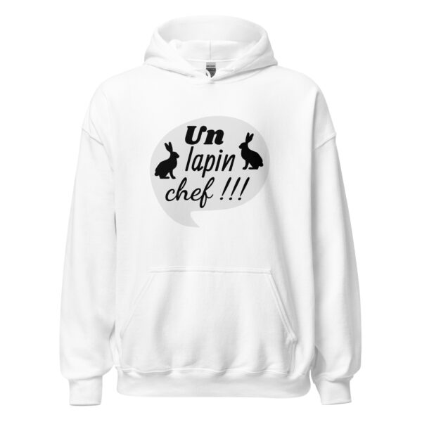 Sweat à capuche "Un lapin, chef !!!" – Image 31