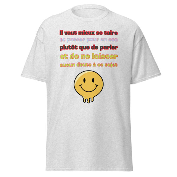 T-shirt "Il vaut mieux se taire et passer pour un con...." – Image 29