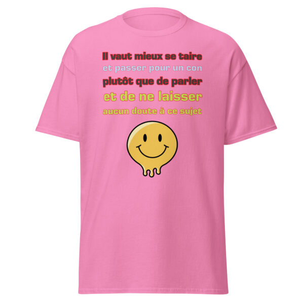 T-shirt "Il vaut mieux se taire et passer pour un con...." – Image 17