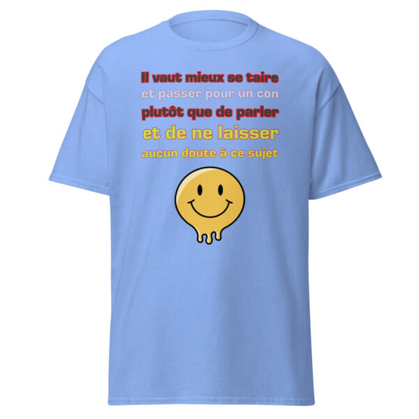T-shirt "Il vaut mieux se taire et passer pour un con...." – Image 19