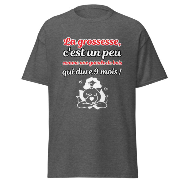 T-shirt femme enceinte "La grossesse, c'est comme une gueule de bois qui dure 9 mois !" – Image 13