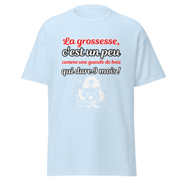T-shirt femme enceinte "La grossesse, c'est comme une gueule de bois qui dure 9 mois !" – Image 28