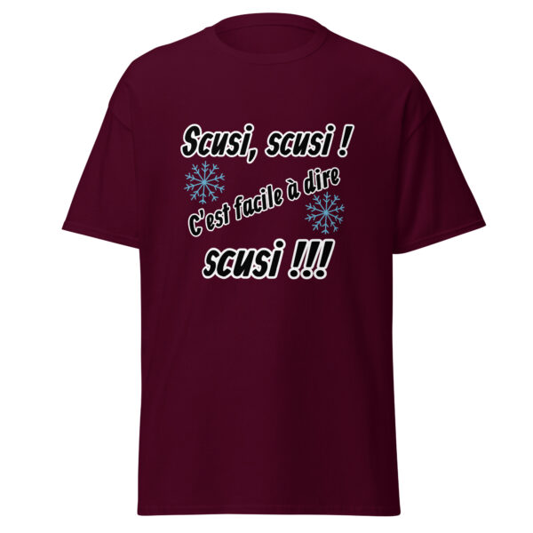 T-shirt "Scusi, scusi, c'est facile à dire scusi !!!" – Image 2